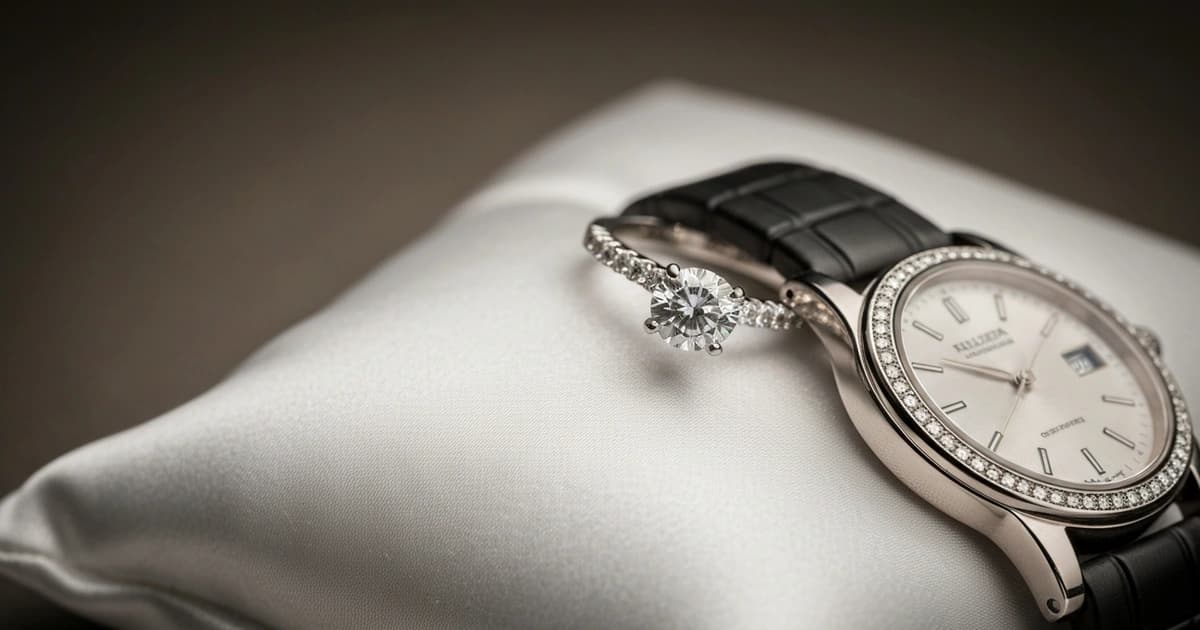 Regalos de pedida de mano: anillo de compromiso y reloj
