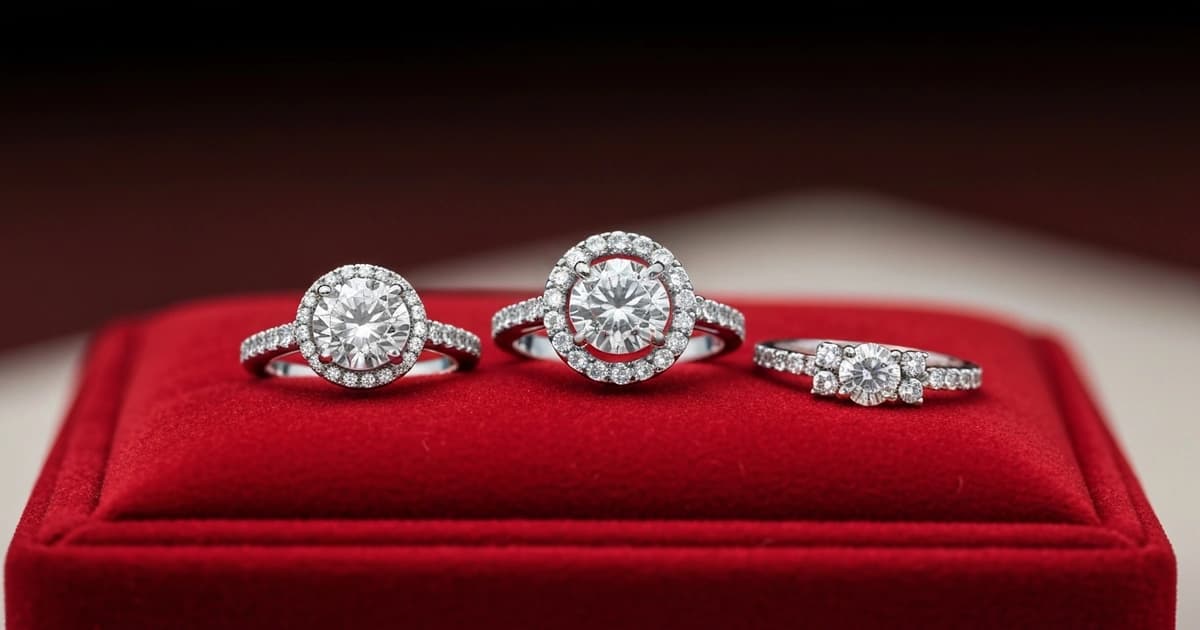 Anillos de compromiso con diamantes