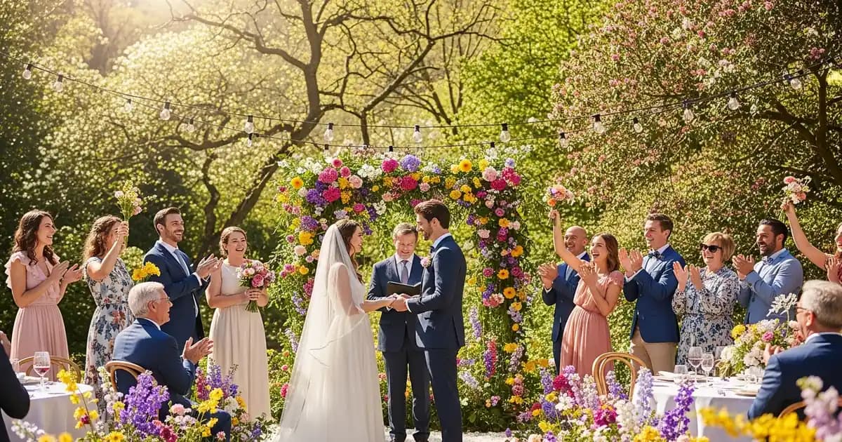 Cuatro estaciones del año representadas en bodas