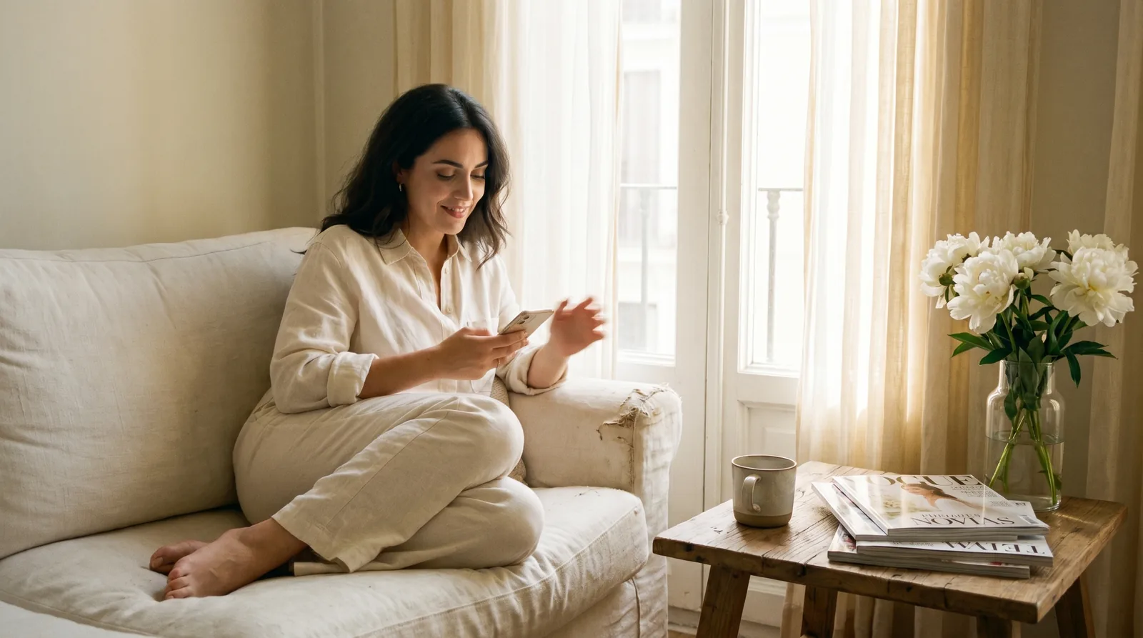 Pantalla de la app Wedded mostrando el recomendador y el probador virtual de vestidos de novia