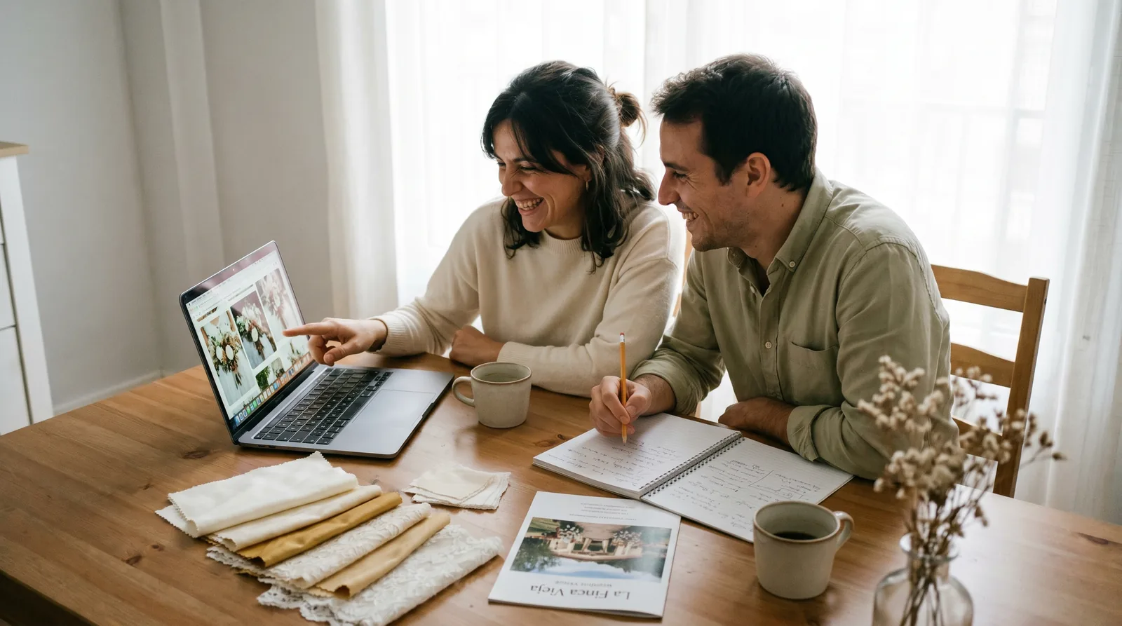 Pareja celebrando su boda — app Wedded como organizador de bodas digital en España